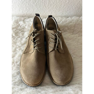 Bass Women's Sassy Tan Lace Up Suede Leather Oxford Shoes Size 9.5